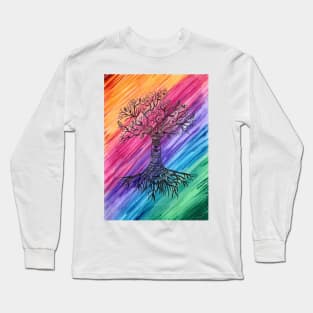 Rainbow Tree of Life Long Sleeve T-Shirt